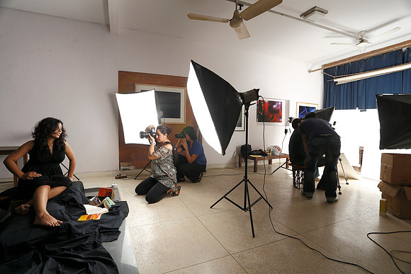 Practical session at Munish Khanna academy