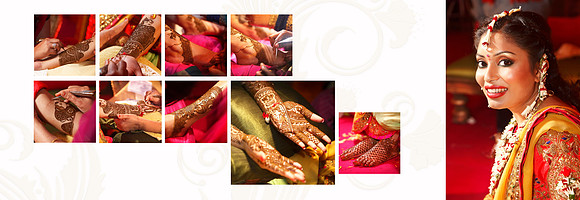 Mehandi -coffee table wedding book