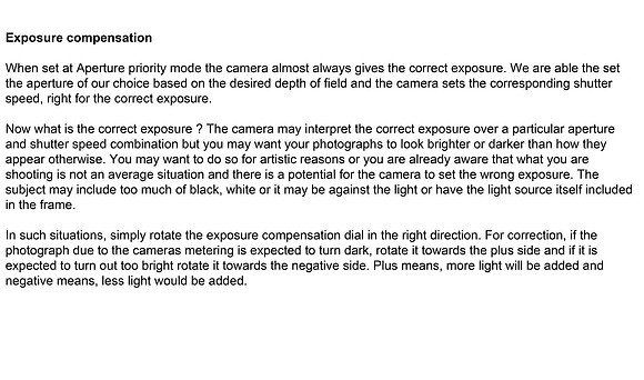 exposure 15a exposure compensation