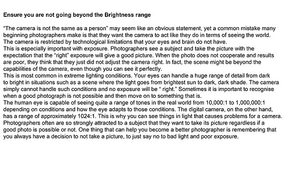 exposure 14a brightness range