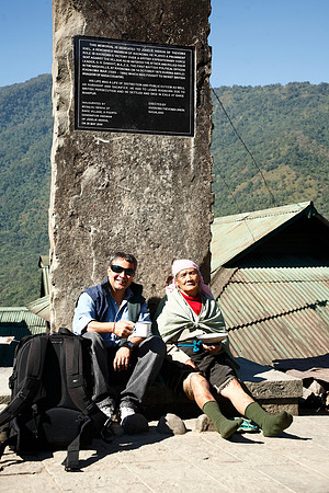 Beer times...Having local beer with 90+ Naga lady in a village close to  Kohima, Nagaland, India.