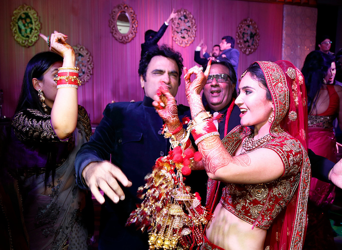 Candid wedding photography